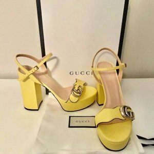 Brand new in box 100%Authentic Gucci Women’s Platform Sandal Double G Size 37
